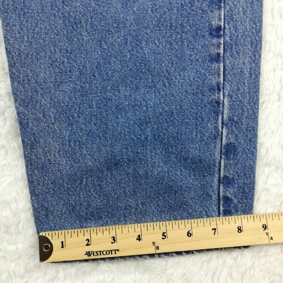 Carhartt Mens Jeans Relaxed Fit B17 DST Blue Denim Medium Wash Workwear 44x34 - Picture 10 of 11